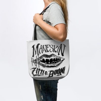 Black Maneskin Rock Tote Official Maneskin Band Merch