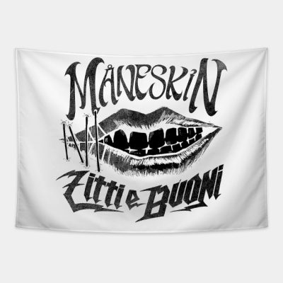 Black Maneskin Rock Tapestry Official Maneskin Band Merch