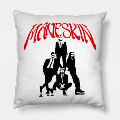 Maneskin Throw Pillow Official Maneskin Band Merch