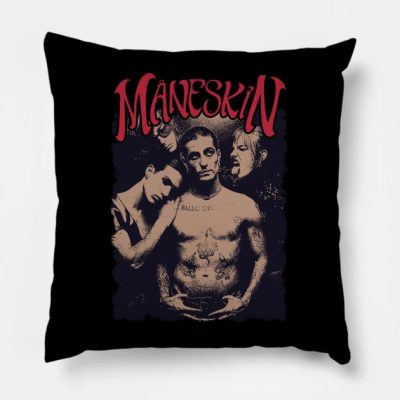 Maneskin Band Throw Pillow Official Maneskin Band Merch