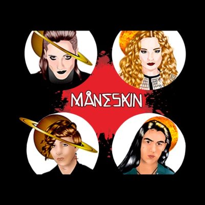 Maneskin Cartoon Phone Case Official Maneskin Band Merch