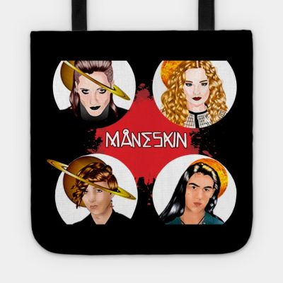 Maneskin Cartoon Tote Official Maneskin Band Merch