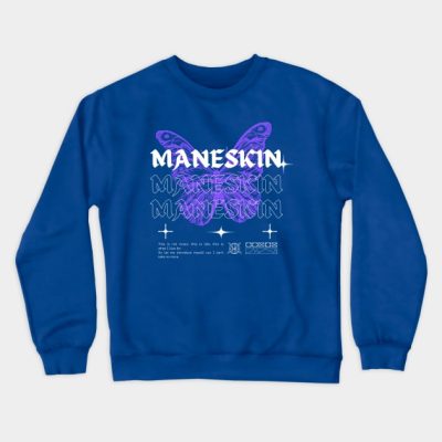 Maneskin Butterfly Crewneck Sweatshirt Official Maneskin Band Merch