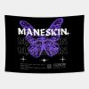 Maneskin Butterfly Tapestry Official Maneskin Band Merch