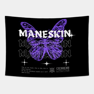 Maneskin Butterfly Tapestry Official Maneskin Band Merch