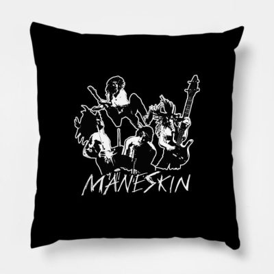 Maneskin Hits Throw Pillow Official Maneskin Band Merch