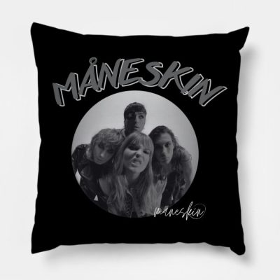 Maneskin Vibes Throw Pillow Official Maneskin Band Merch