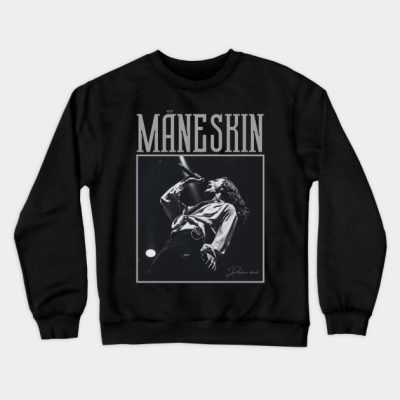 Retro Performance Maneskin Crewneck Sweatshirt Official Maneskin Band Merch