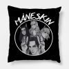 Vintage Fanart Maneskin Throw Pillow Official Maneskin Band Merch