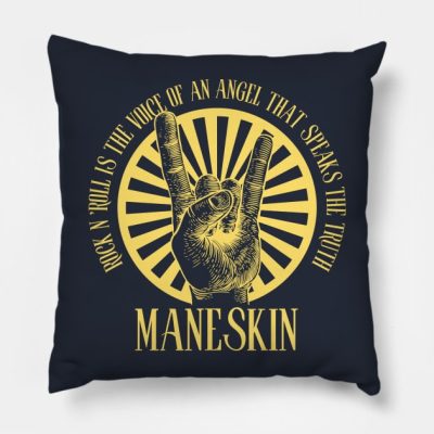 Maneskin Throw Pillow Official Maneskin Band Merch