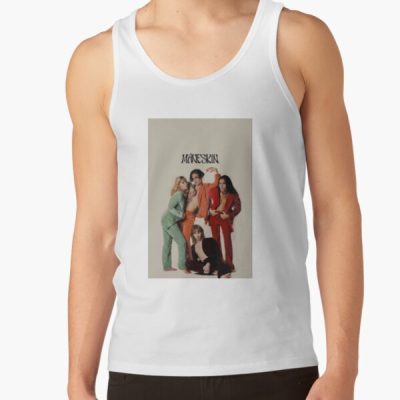 Maneskin Band Sticker Tank Top Official Maneskin Band Merch