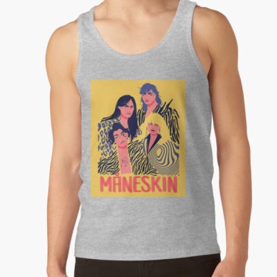 Maneskin Poster Long Tank Top Official Maneskin Band Merch