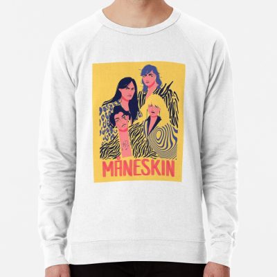 Maneskin Poster Long Sweatshirt Official Maneskin Band Merch