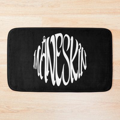 Maneskin Supermodel White Logo Bath Mat Official Maneskin Band Merch