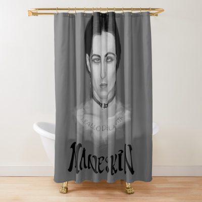 Maneskin Rock Band Maneskin Shower Curtain Official Maneskin Band Merch