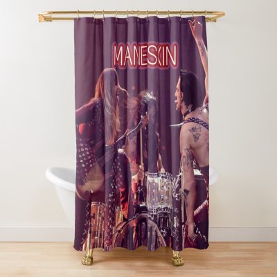 Shower Curtain Official Maneskin Band Merch