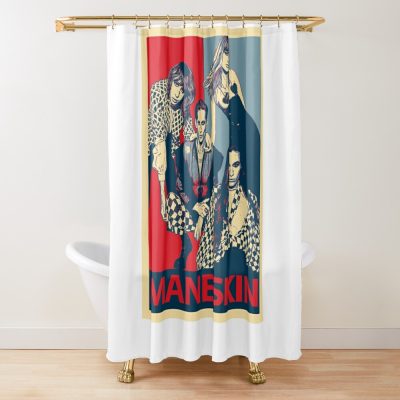 Maneskin Shower Curtain Official Maneskin Band Merch