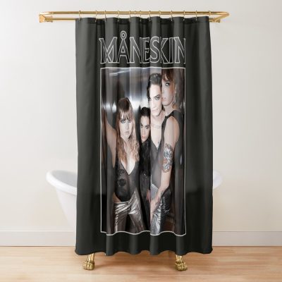 Maneskin Måneskin Band Merchandising Shower Curtain Official Maneskin Band Merch