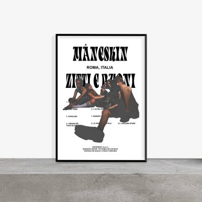 Maneskin Band Retro Vintage Album Print Wall Art