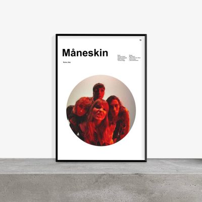 Maneskin Retro Vintage Minimal Magazine Wall Art